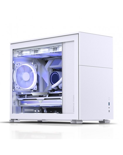 Jonsbo D31 Micro-ATX Case, Tempered Glass - white