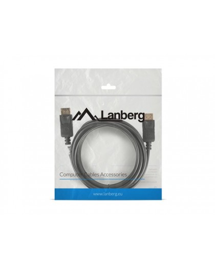 Lanberg CA-DPDP-10CC-0030-BK DisplayPort cable 3 m Black