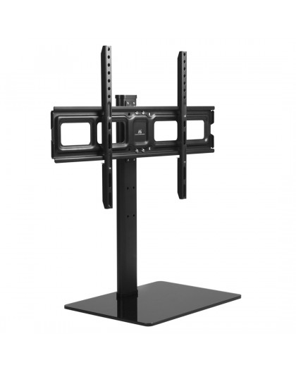 Maclean MC-386 Universal TV Stand Base for Cabinet Dresser Table Desk 32" - 75" 40kg VESA 35° Rotating Temepred Glass Adjustable