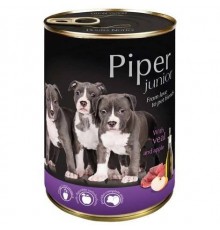 DOLINA NOTECI Piper Junior with veal and apple - wet dog food - 400g