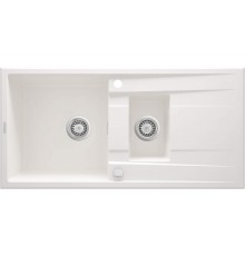 1.5-bowl granite sink with drainer