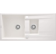 1.5-bowl granite sink with drainer