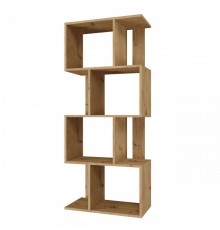Bookcase FIESTA 4P 59.5x30x140 cm, artisan oak