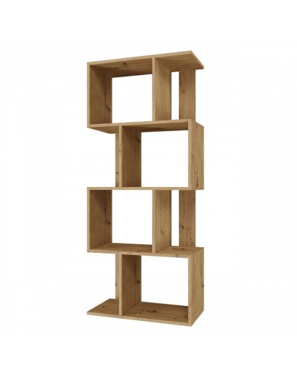 Bookcase FIESTA 4P 59.5x30x140 cm, artisan oak
