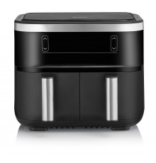Severin FR 2453 fryer Double 3.25 L Stand-alone 2850 W Hot air fryer Black, Silver