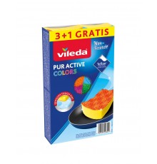 Sponge Vileda Pur Active Colors 4 pc(s)