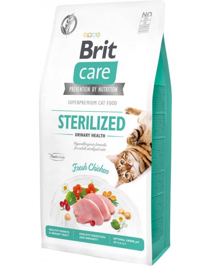 BRIT Care Grain Free Sterilized Urinary Health - dry cat food - 7 kg