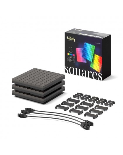Twinkly Squares Extension Kit Smart lighting kit Black Wi-Fi/Bluetooth