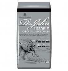 DR JOHN Titanium Chicken - dry dog food - 15kg