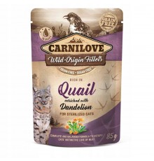 CARNILOVE CAT POUCH Wet cat food Quail, Dandelion 85 g