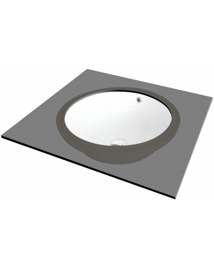 Ceramic undercounter washbasin