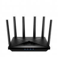 Cudy WR11000 wireless router 2.5 Gigabit Ethernet Tri-band (2.4 GHz / 5 GHz / 6 GHz) Black