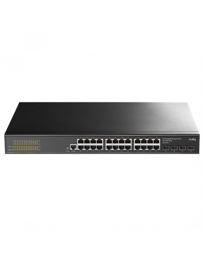 Cudy GS2024S2 network switch Managed L2/L3 Gigabit Ethernet (10/100/1000) 1U Black