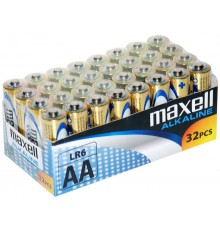 MAXELL Battery alkaline ALKALINE LR6 AA FOIL, box of 32 pieces (8 packs of 4 pieces each)