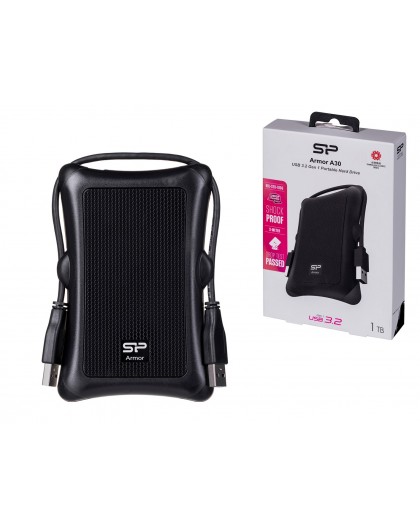 Silicon Power Armor A30 external hard drive 1 TB Black