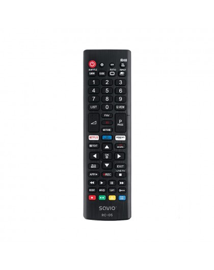 SAVIO Universal remote controller/replacement for LG TV RC-05 IR Wireless