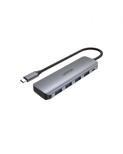 Интерфейсный хаб UNITEK H1107A USB 3.2 Gen 1 (3.1 Gen 1) Type-A 5000 Мбит/с Серый