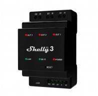 Shelly Pro 3 electrical relay Black