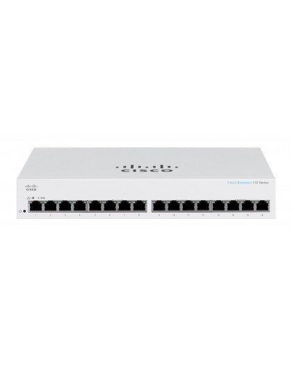 Cisco CBS110 Unmanaged L2 Gigabit Ethernet (10/100/1000) 1U Grey
