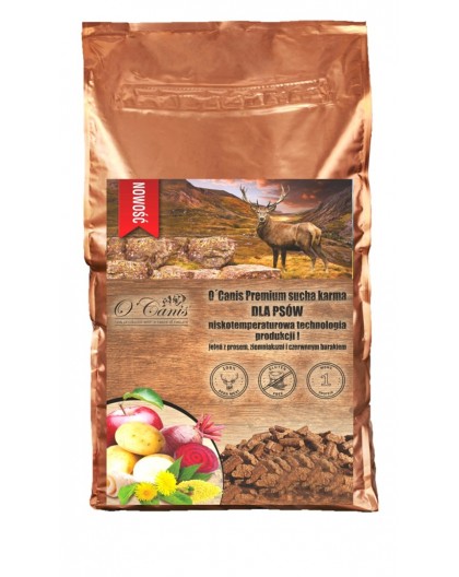 O'CANIS Deer with millet, potatoes, and red beet - dry dog food - 12kg
