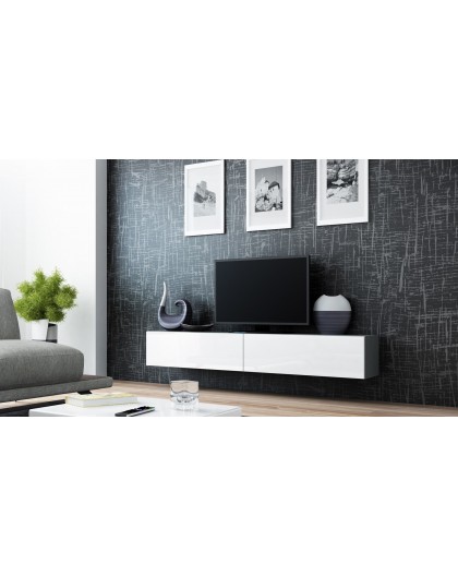 Cama TV Stand VIGO '180' 30/180/40 grey/white gloss
