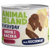 ANIMAL ISLAND Everyday Puppy Turkey and duck - wet dog food - 185g