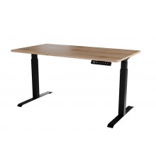 Desk with electric height adjustment MOON LONG 150x80x72-120 black/wotan