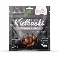 SYTA MICHA Super sausages with deer and blackcurrant - a treat for dogs - 100 g