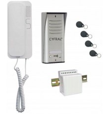 INTERCOM CYFRAL COSMO 1-TENANT SILVER