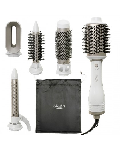 ADLER AD 2027 white hair dryer and curling iron