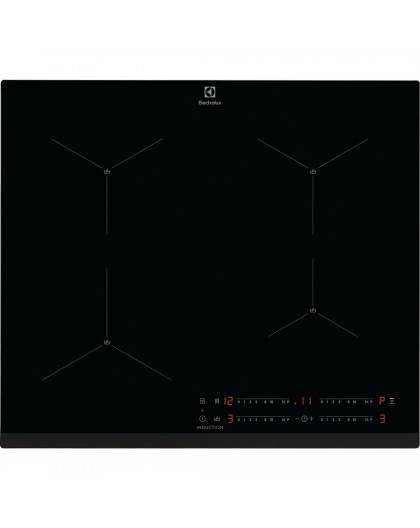 Electrolux EIS62443 Black Built-in 60 cm Zone induction hob 4 zone(s)