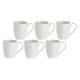 Set of 6 mugs 110 ml Porcellana Lunia
