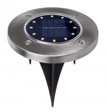 Maclean MCE318 LED Solar Pathway Lights with Ground Spike 12 LED SMD Neutral White 4000K 0.7 W Solar Lamp for Outdoor Path Light