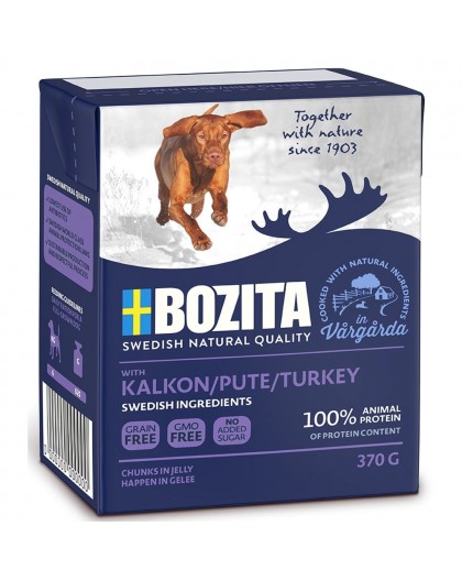 BOZITA Wet dog food Chunks in jelly Turkey 370 g