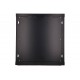 Extralink Rackmount cabinet 12U 600x450 Black wall mounted