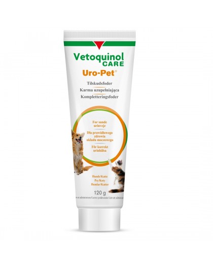 VETOQUINOL Uro-Pet - urine acidifying paste for dog and cat – 120g