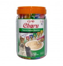 INABA Churu Varieties Chicken and tuna - cat treats - 50 x 14g