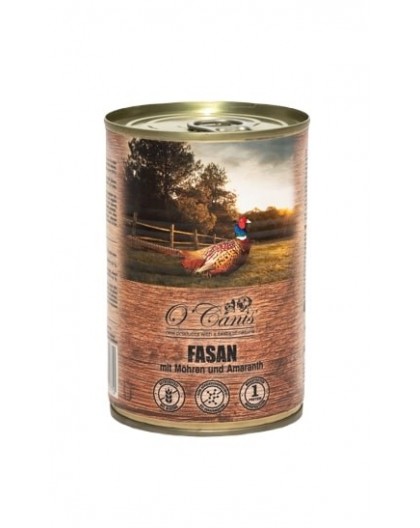 O'CANIS canned-wet dog food- pheasant with carrots- 400 g