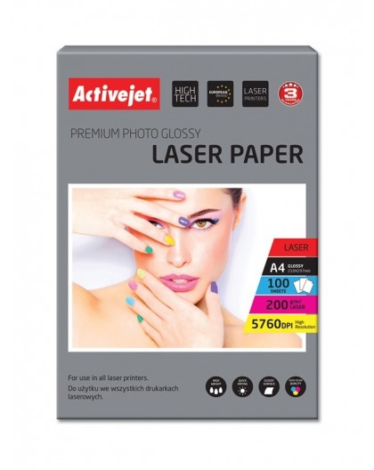 Activejet AP4-200G100L photo paper for laser printers A4 100 pcs