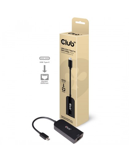 CLUB3D USB 3.2 Gen1 Type C to RJ45 2.5Gbps Adapter