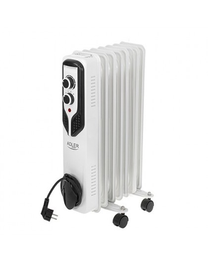 Adler AD 7815 electric space heater Indoor White 1500 W Oil electric space heater