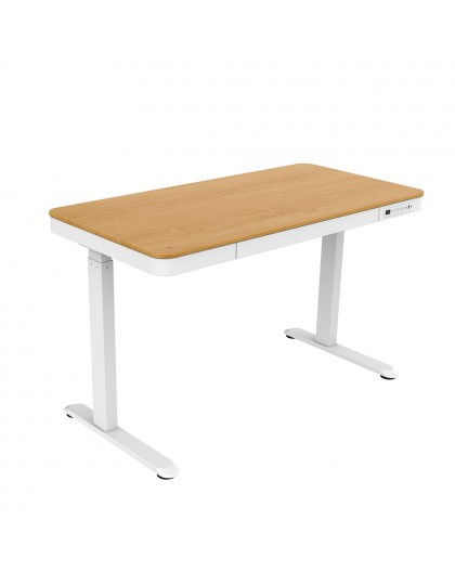 Tuckano Electric height adjustable desk ET119W-C white/oak