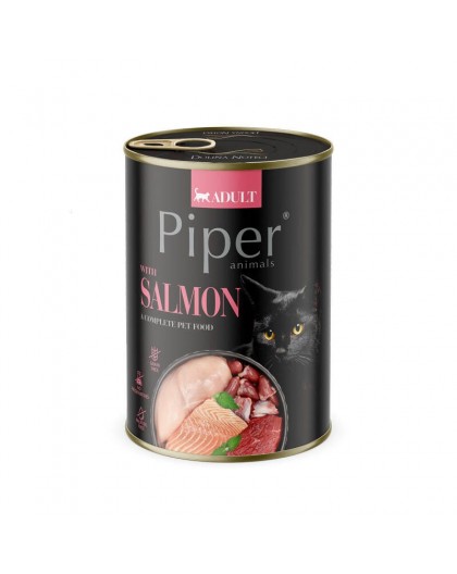 PIPER Loomad lõhega - märg kassitoit - 400g