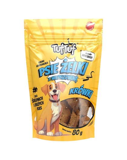 TUF TUF Psie żelki - pork fudge - dog treat - 80g