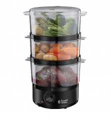 Russell Hobbs 26530-56 steam cooker 3 basket(s) Freestanding 400 W Black, Translucent