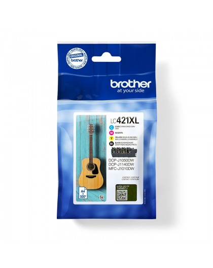 Brother LC421XLVAL ink cartridge 1 pc(s) Original Black, Cyan, Magenta, Yellow