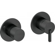 Shower mixer with shower switch - horizontal