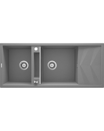 2-bowl magnetic granite sink with drainer