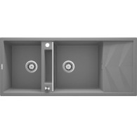 2-bowl magnetic granite sink with drainer