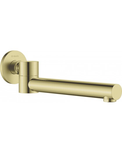 Foldable bathtub spout - round